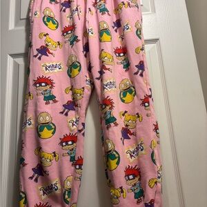 Nickelodeon Pink Rugrats Kids Pajama Bottom Large